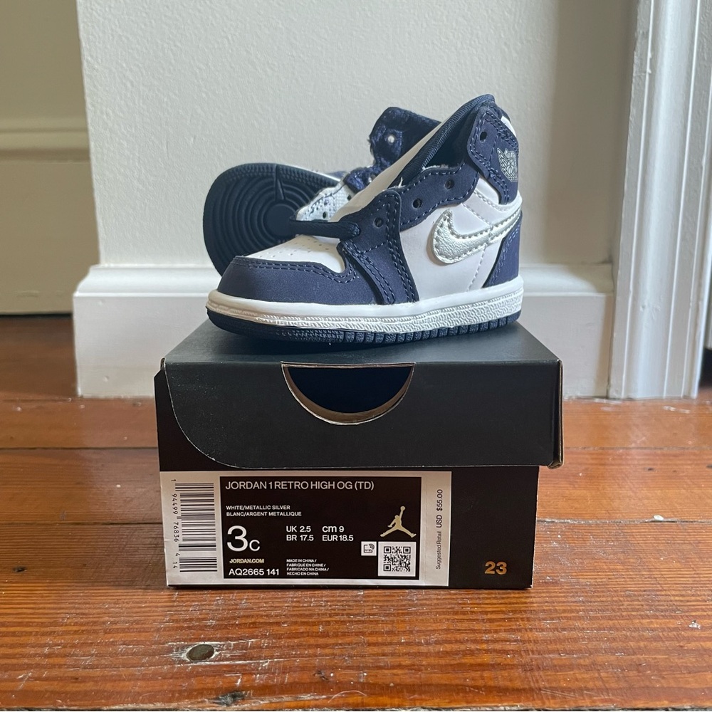 Jordan 1 Retro High OG (TD) Size 3C